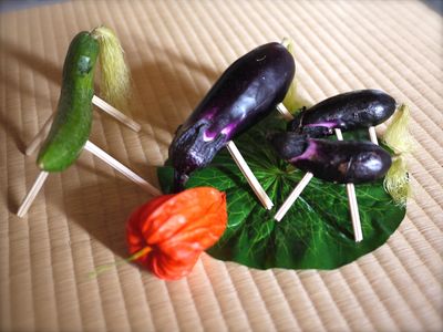 お盆です／暑い！